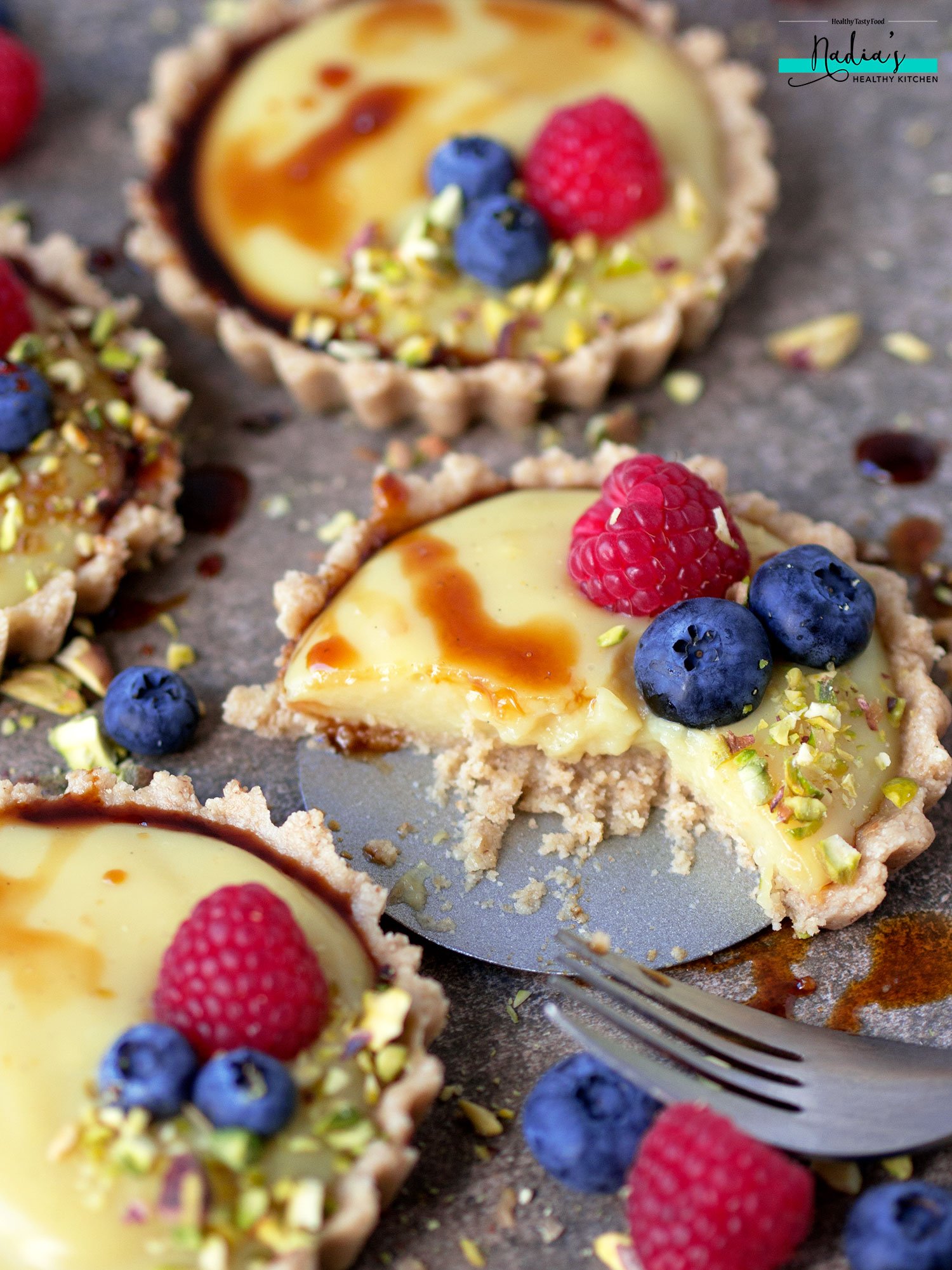 Vegan Custard Tarts (Gluten-free) - UK Health Blog - Nadia's Healthy ...
