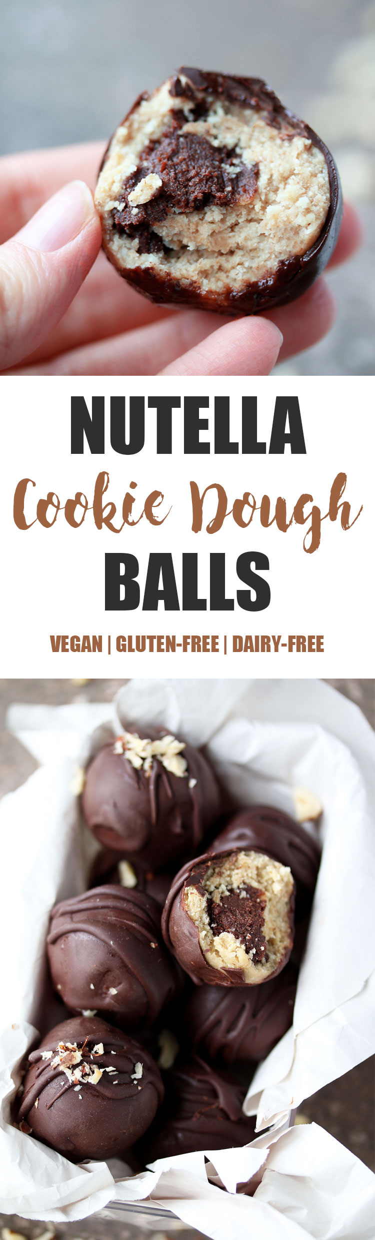 Nutella Stuffed Cookie Dough Balls Nadia S Healthy Kitchen