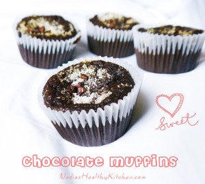 clean eating chocolate muffins