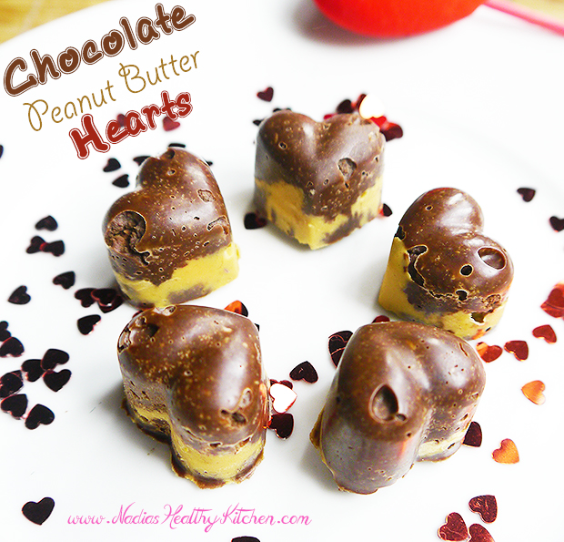 chocolate peanut butter hearts