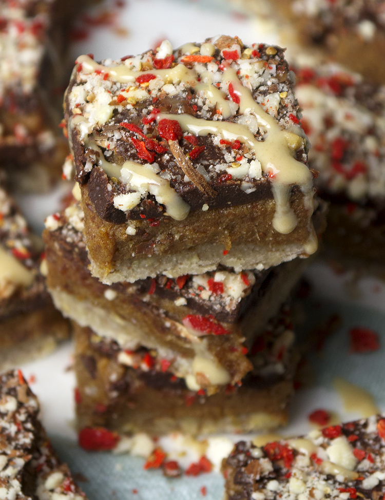 healthy caramel slices