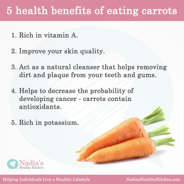 Five Health Benefits Of Eating Carrots Nadia S Healthy Kitchen