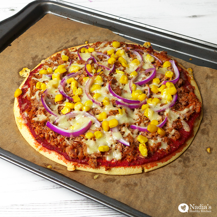 chickpea flour pizza