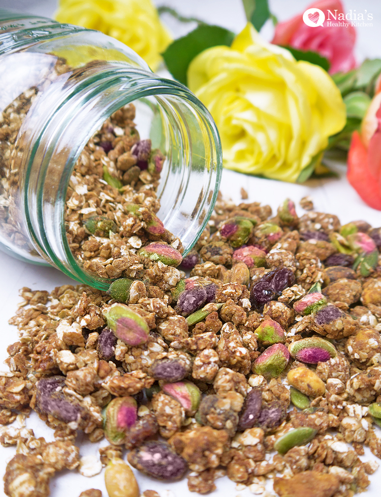 healthy tahini granola