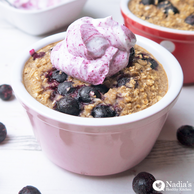 banana blueberry baked oatmeal