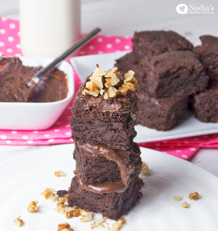 healthy spelt brownies