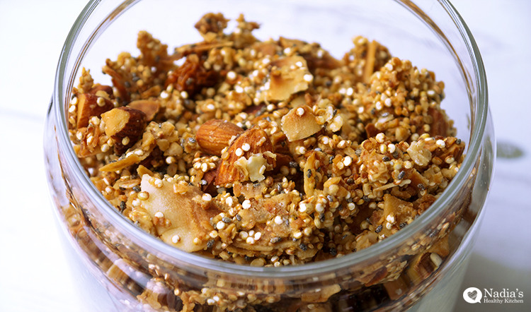 coconut almond quinoa granola