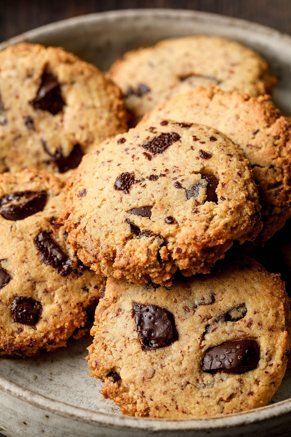 Flourless Chocolate Chip Cookies