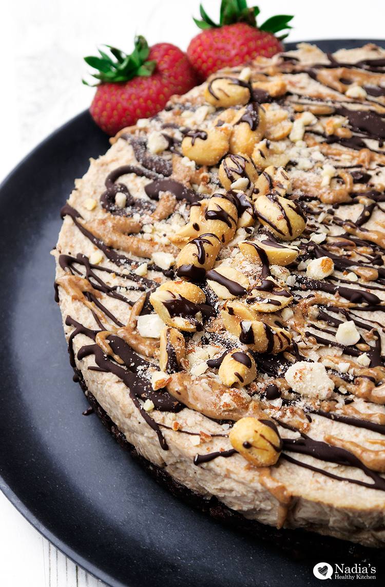 vegan peanut butter cheesecake