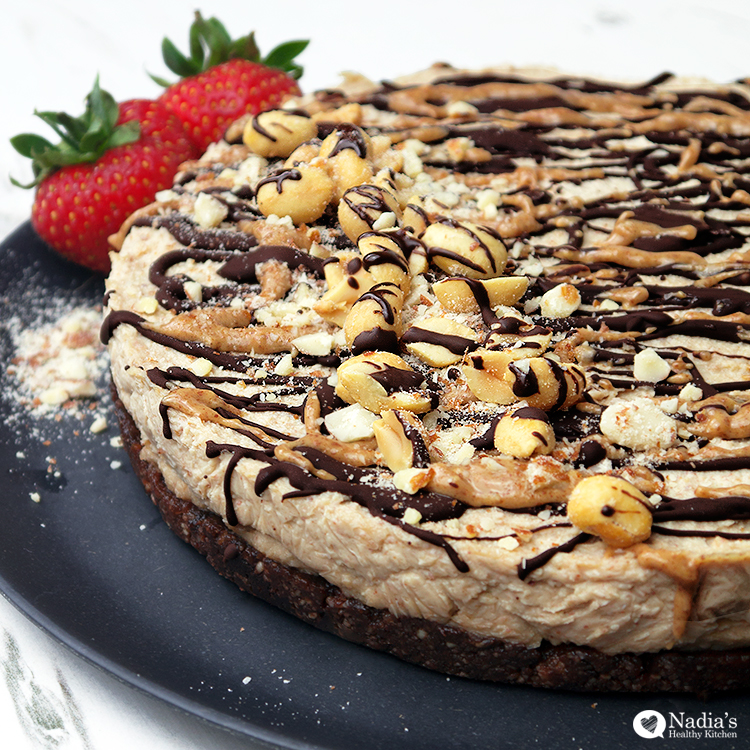 vegan peanut butter cheesecake