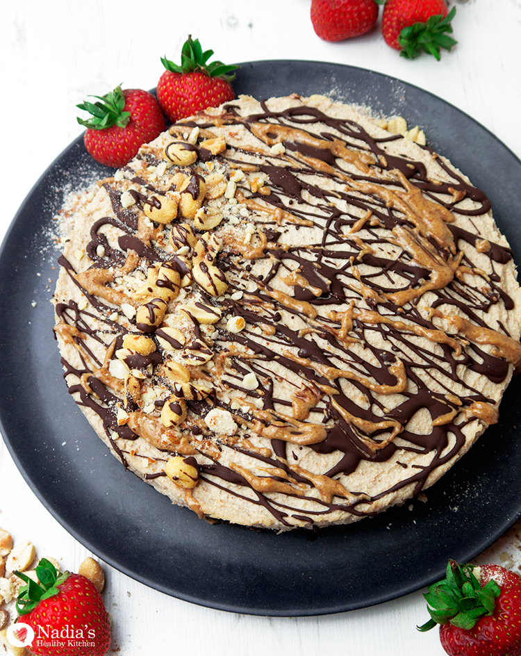 vegan peanut butter cheesecake