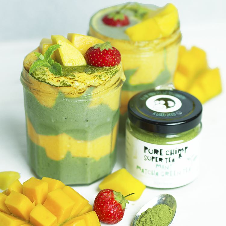 Matcha Mint Mango Smoothie - Nadia's Healthy Kitchen