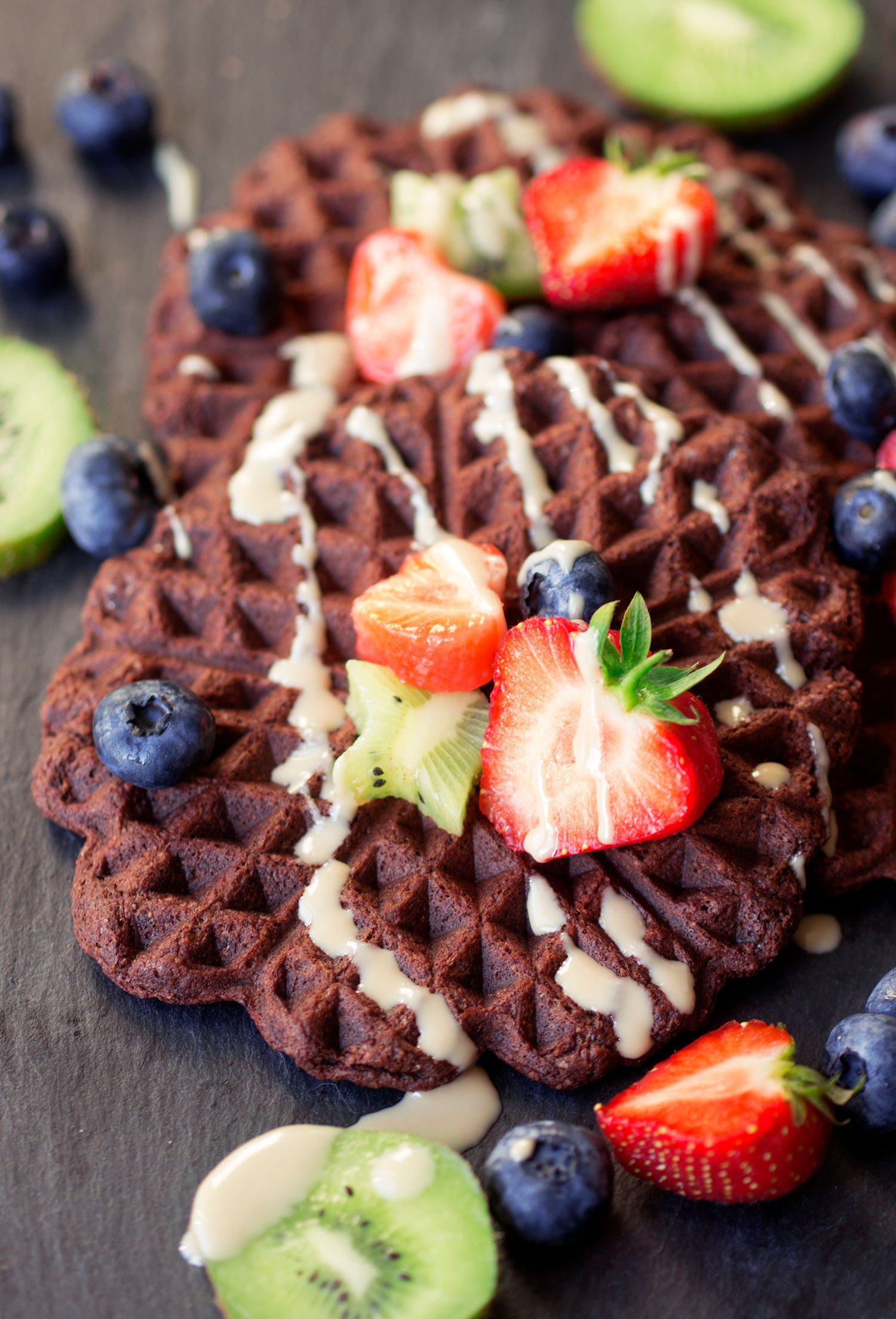 Chocolate Protein Waffles (Vegan & Gluten-free) - UK Health Blog ...