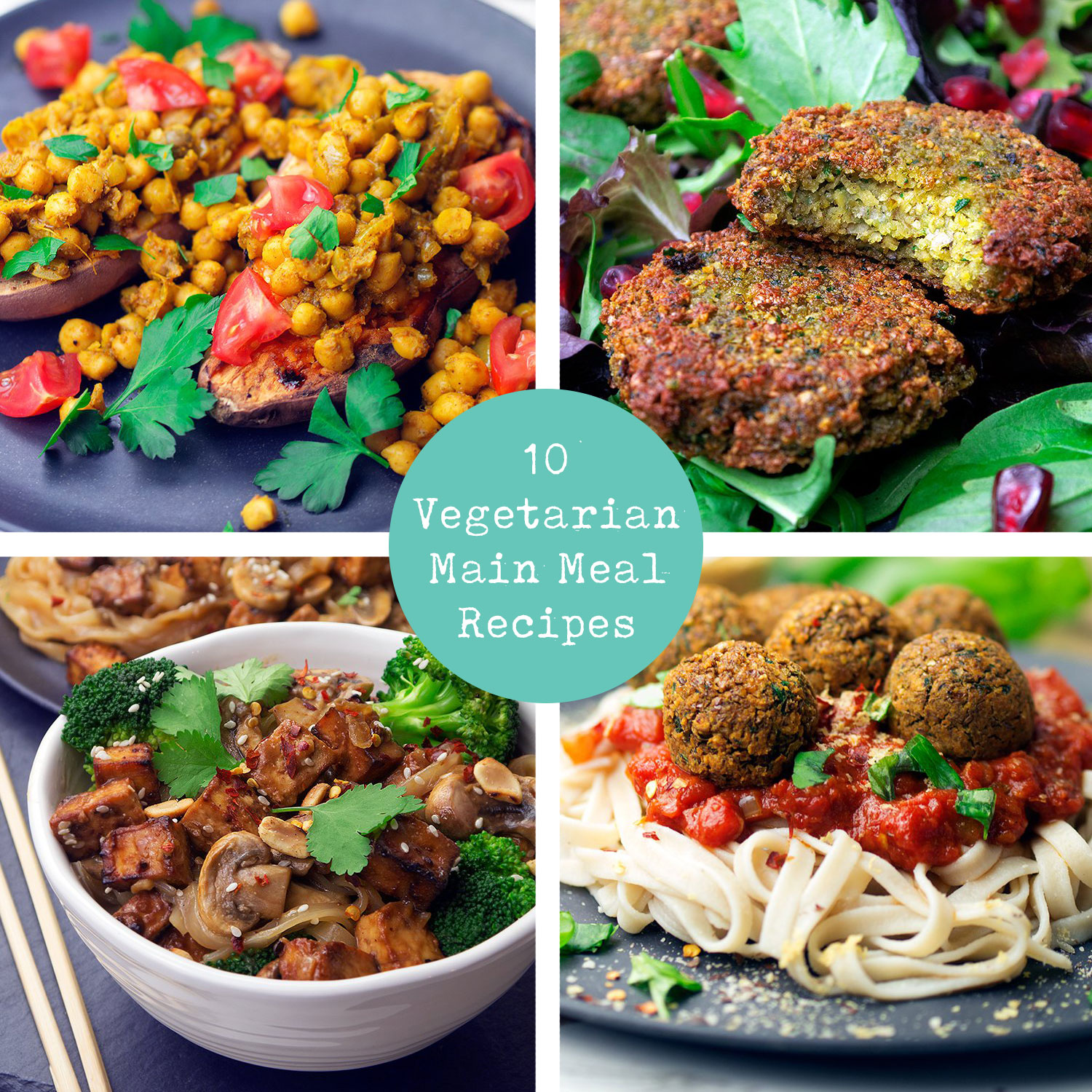 10 Vegetarian Main Meal Ideas - UK Health Blog - Nadia's Healthy Kitchen