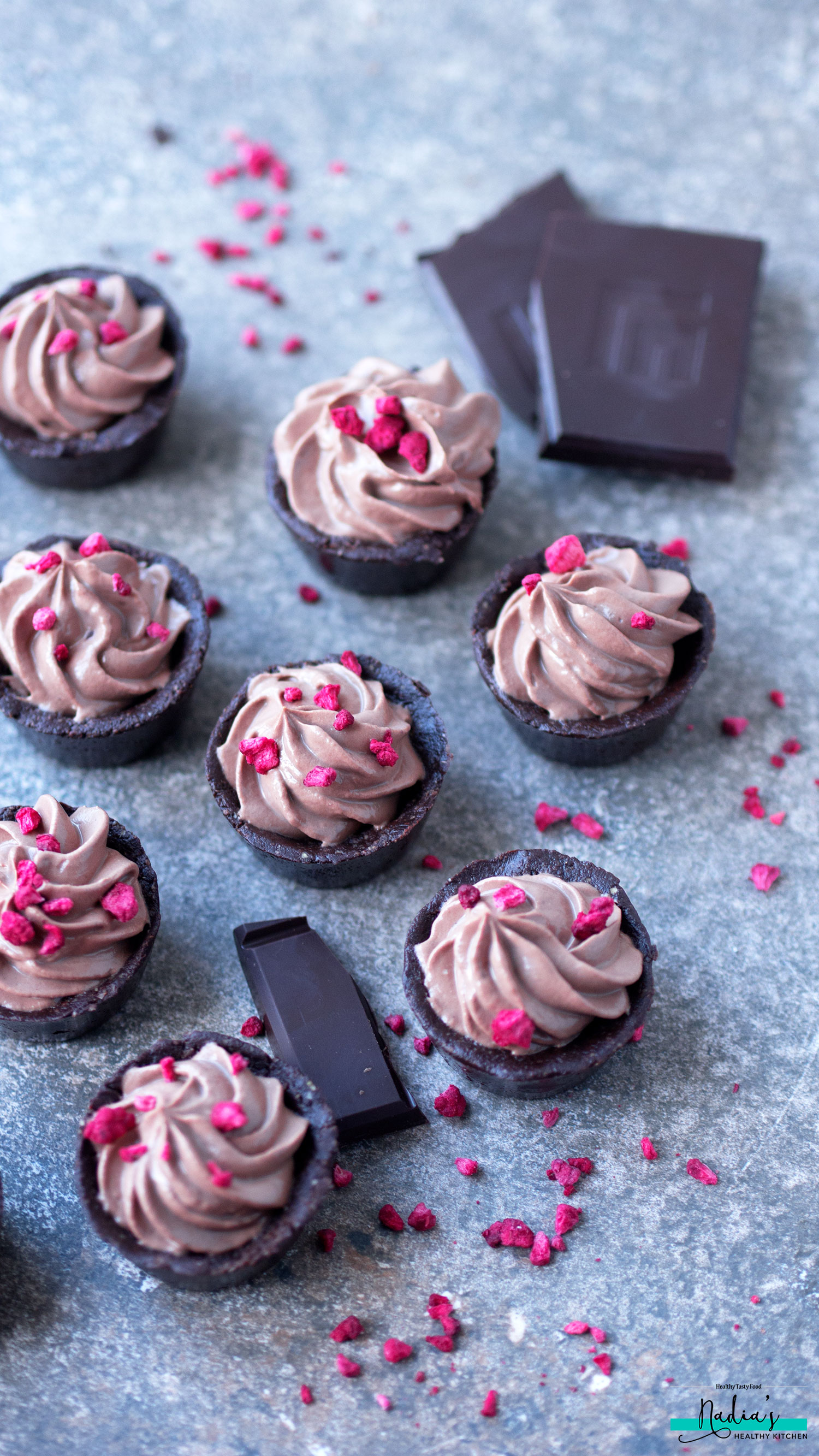 Chocolate Mousse Cups (Vegan &amp; Gluten-free) - UK Health Blog - Nadia's