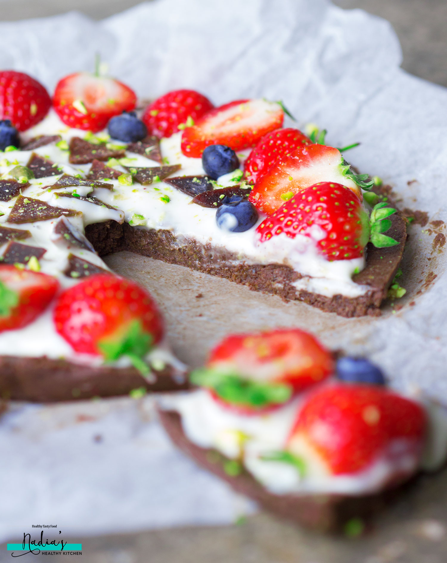 Vegan & Gluten-free Dessert Pizza - UK Health Blog - Nadia ...