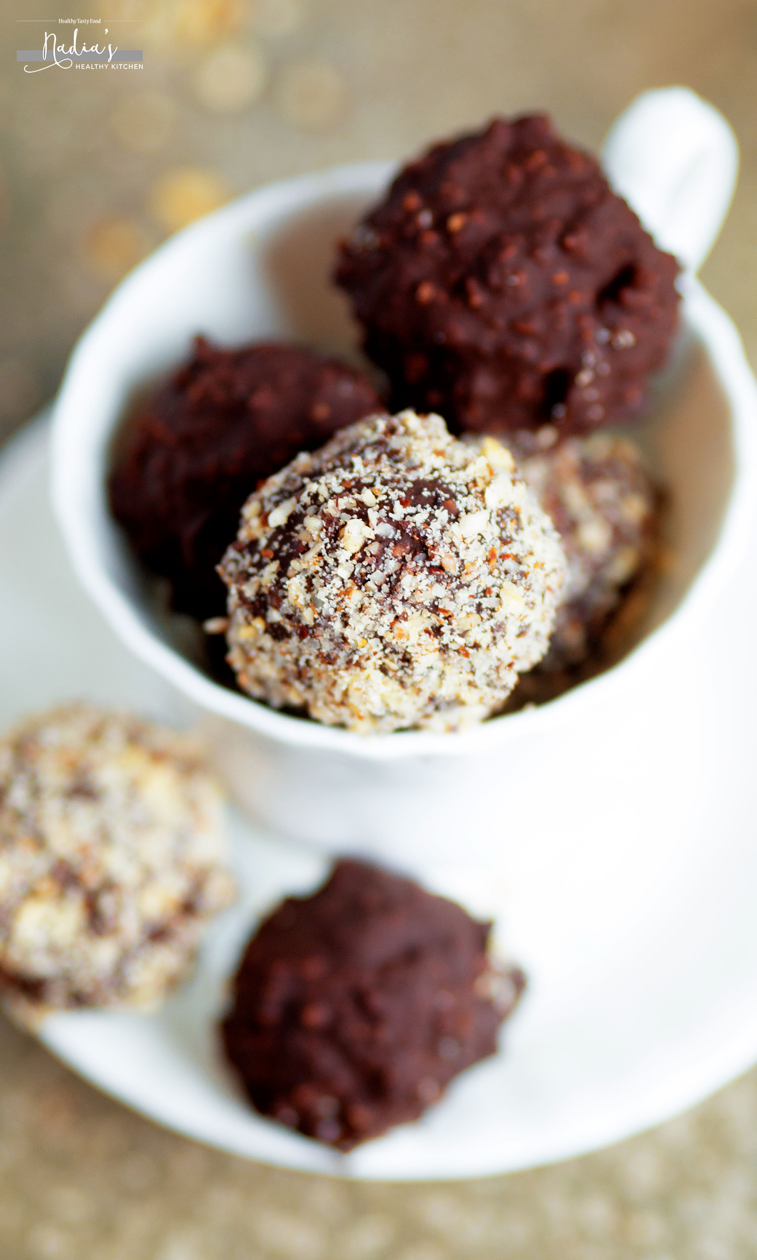 Healthy Homemade Ferrero Rocher - UK Health Blog - Nadia's Healthy Kitchen