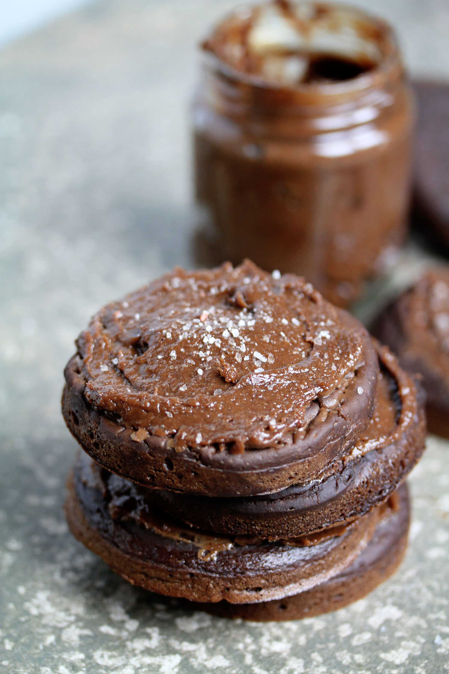 Chocolate Crumpets Vegan & Gluten-free with Salted Caramel Spread ...