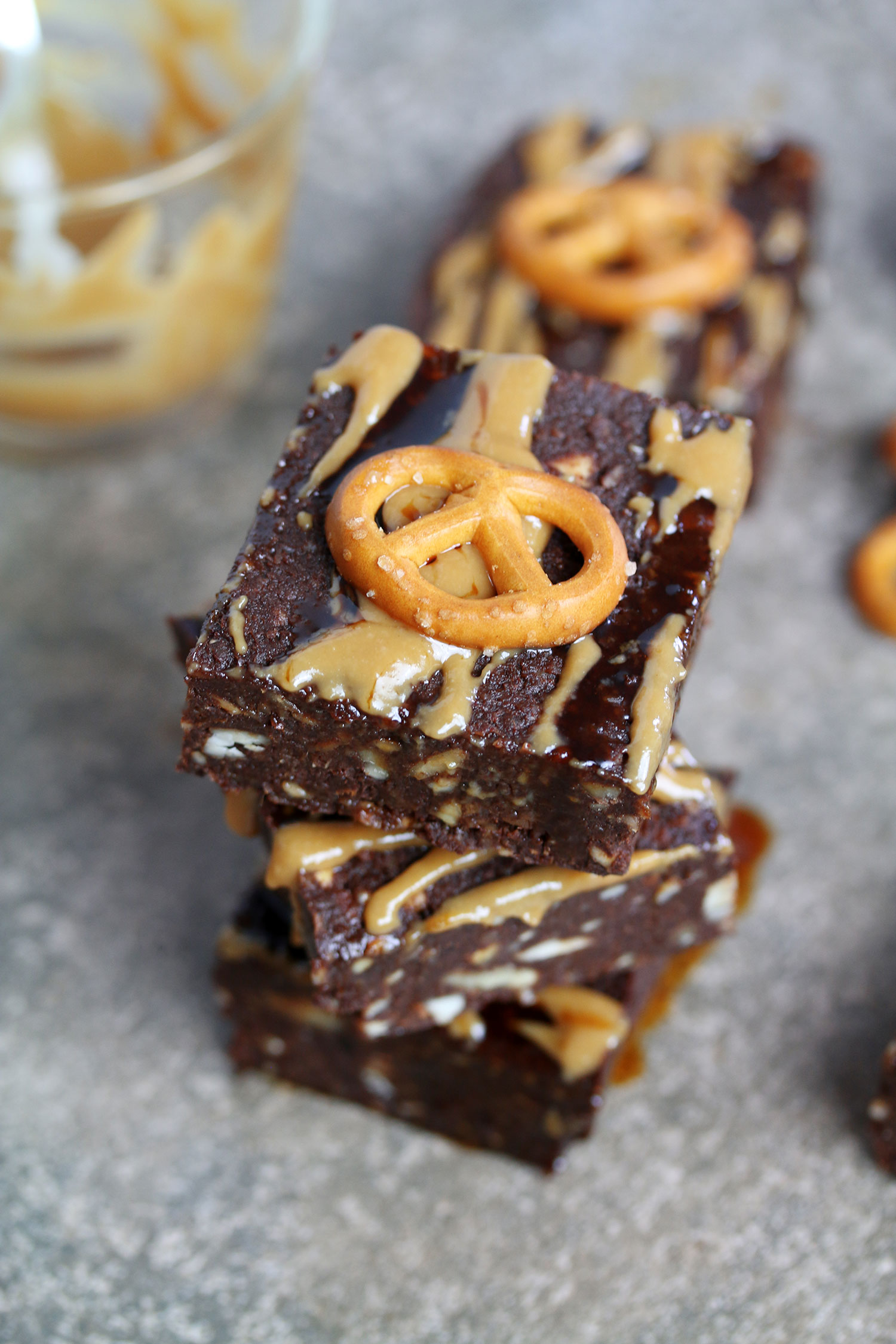 Raw Salted Caramel Brownies UK Health Blog Nadia's