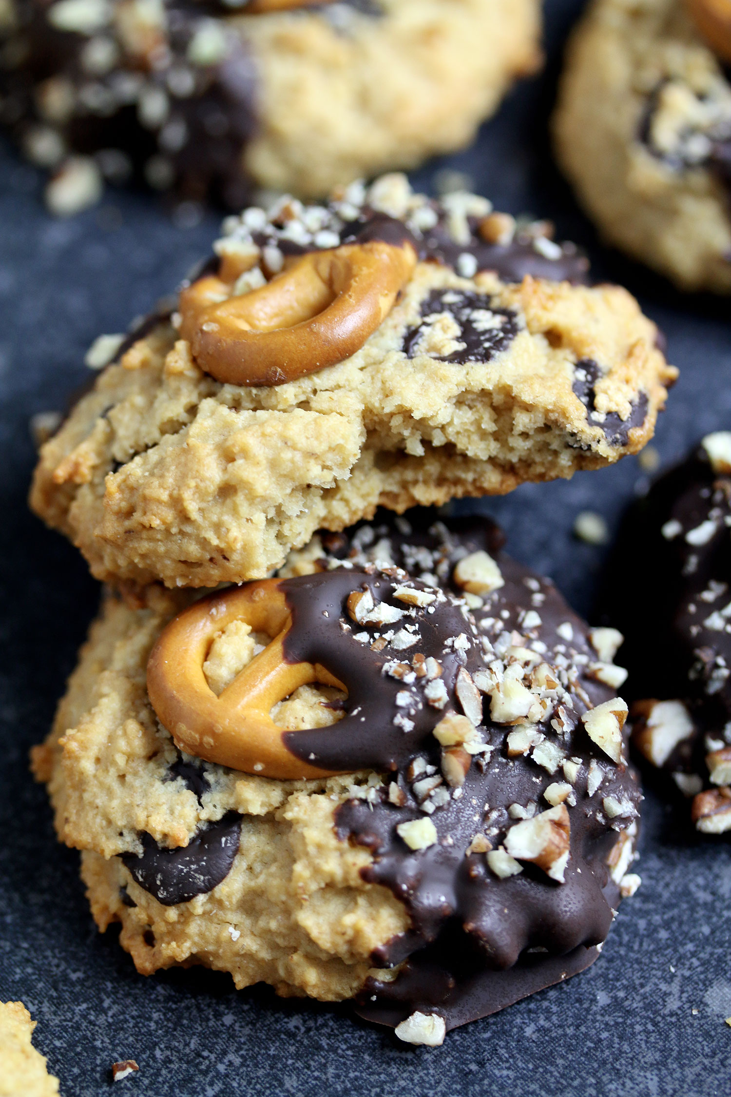 Healthy Chocolate Chip Pretzel Cookies  UK Health Blog  Nadias Healthy Kitchen