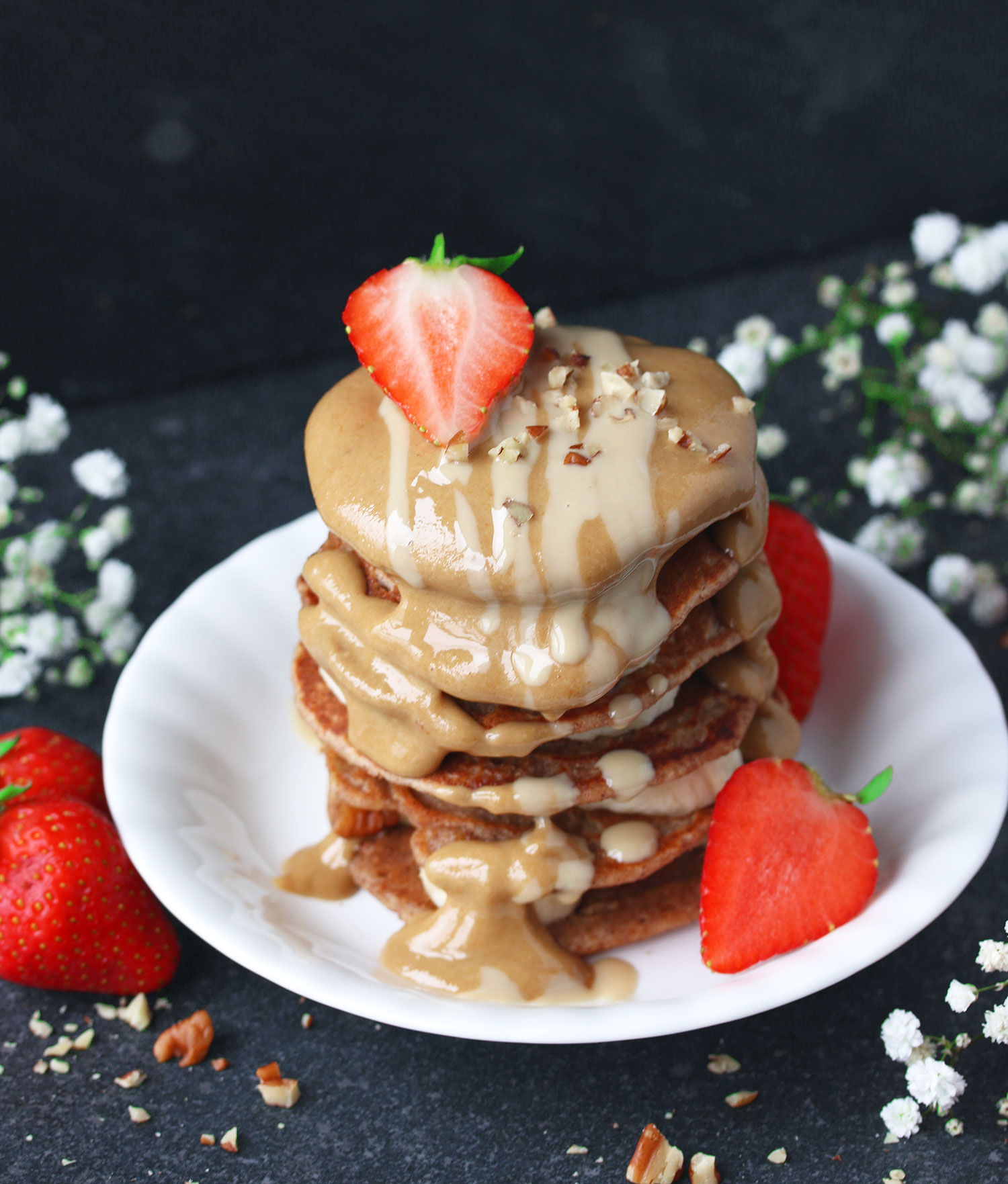 Super Simple Vegan Pancakes - Nadia's Healthy Kitchen