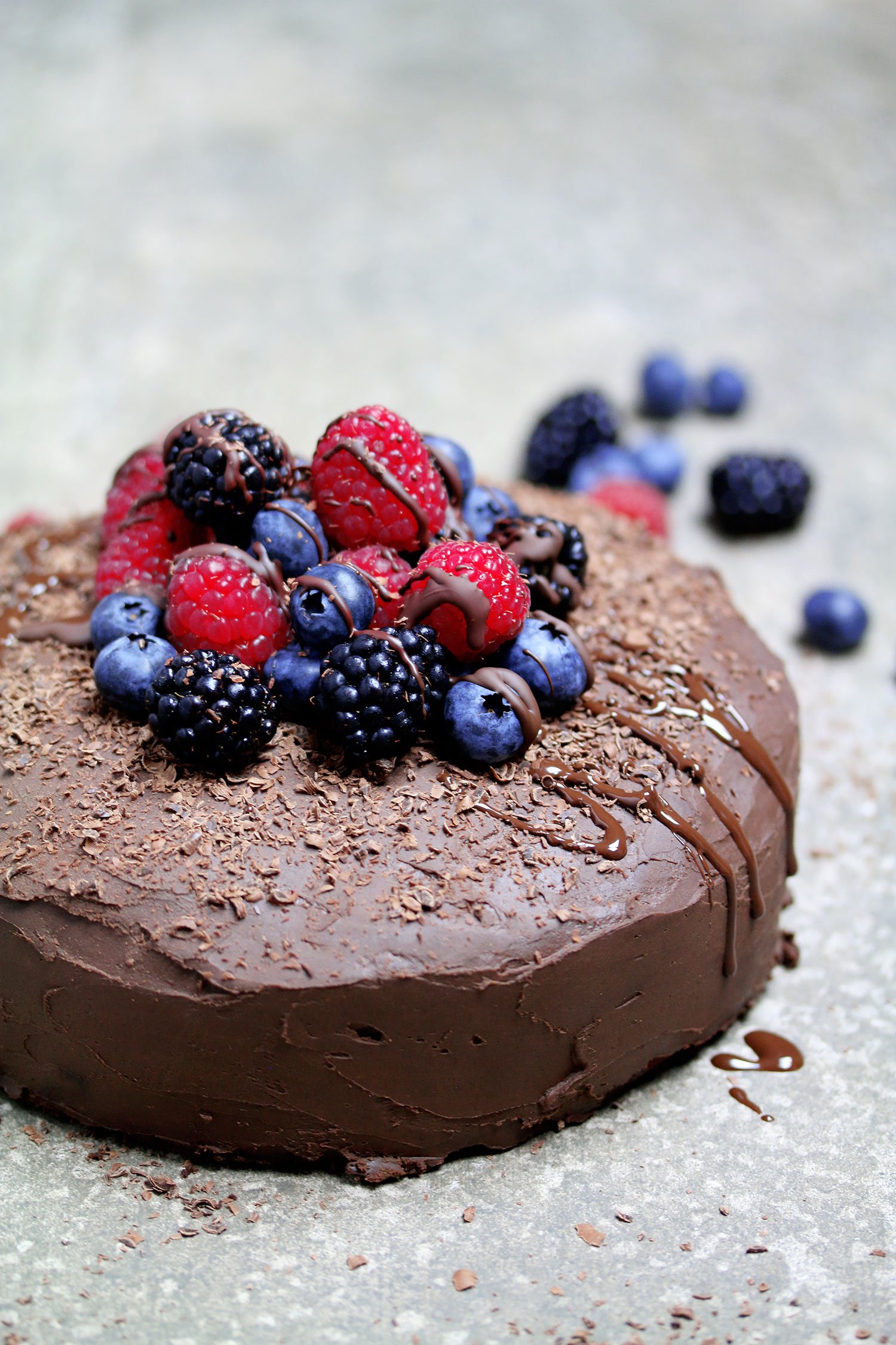 Double Layer Chocolate Cake with Chocolate Avocado Frosting - Nuts About  Greens