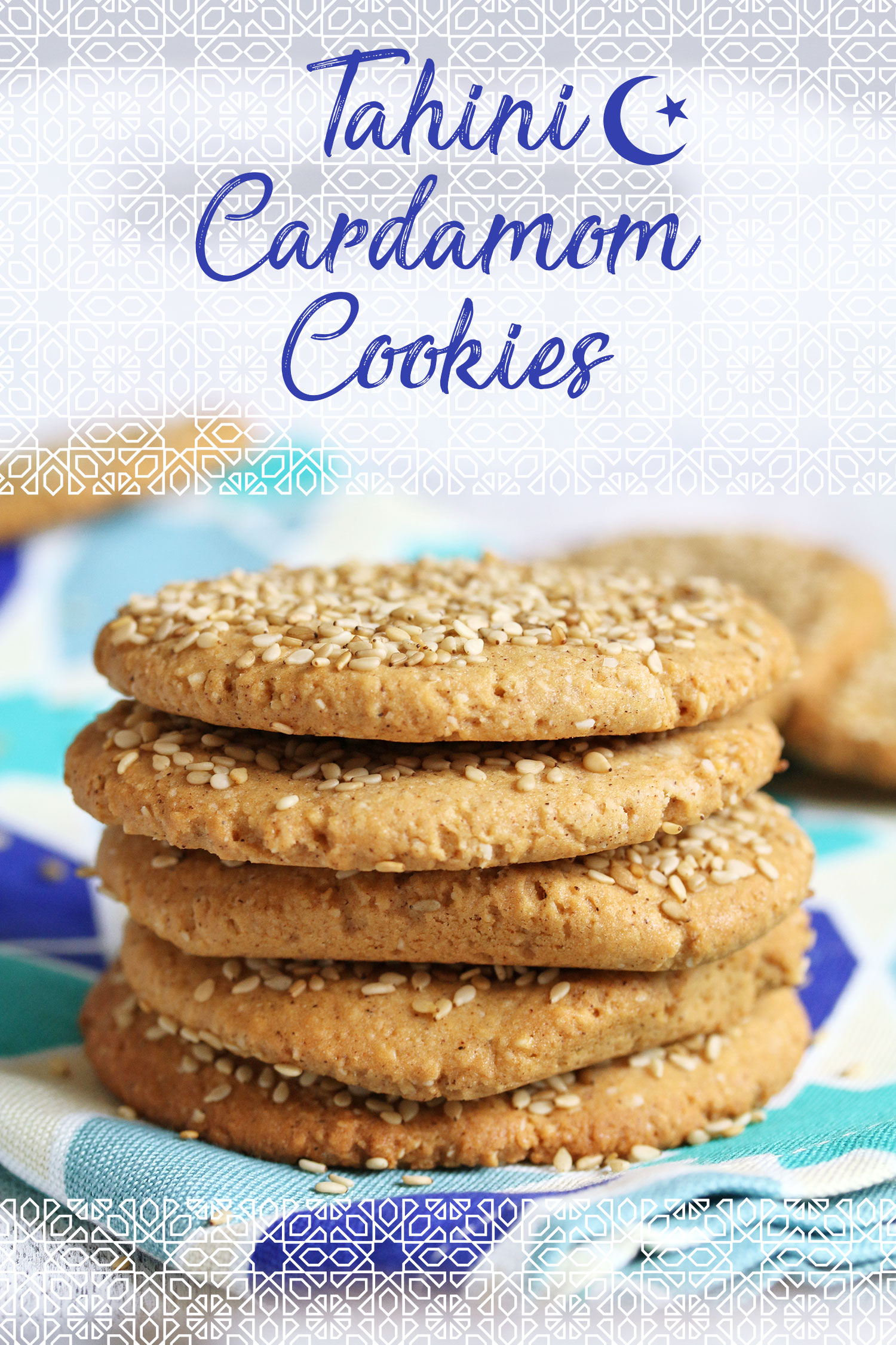 Tahini Cardamom Cookies (Vegan & Gluten-free) Eid Cookies - UK Health ...
