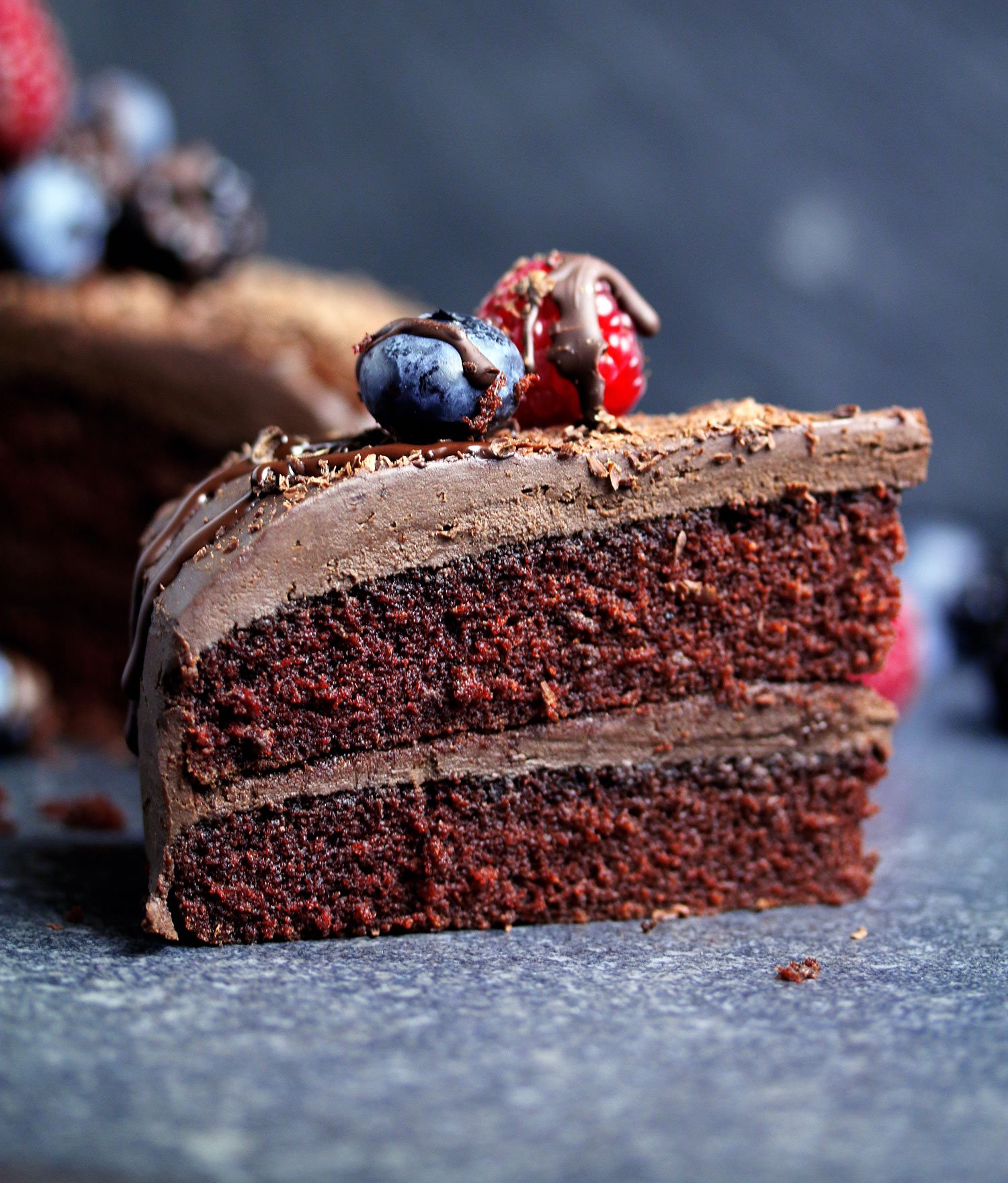 Fudgy Chocolate Beet Cake with Chocolate Avocado Frosting (Vegan and GF)