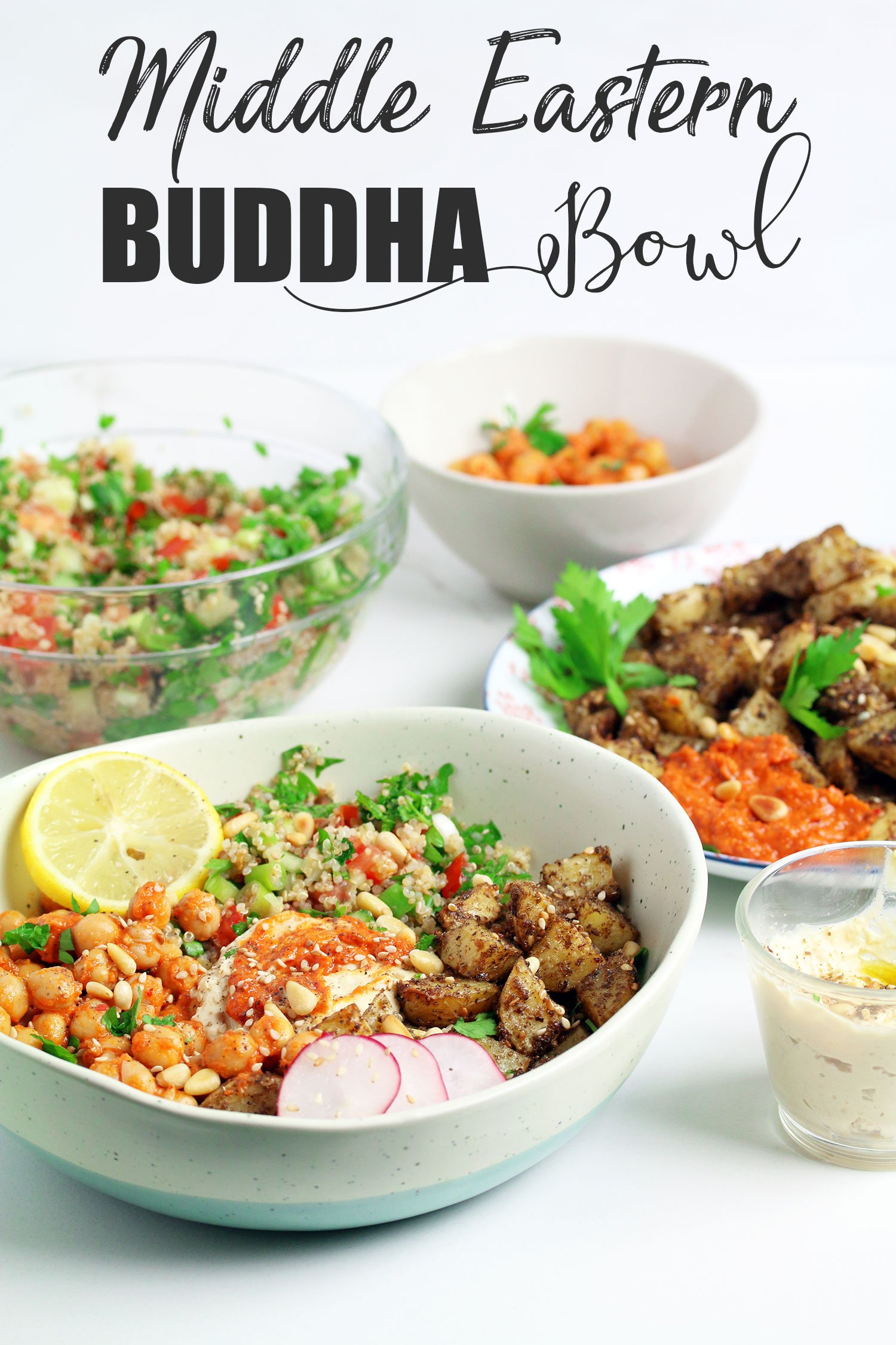 Middle Eastern Buddha Bowl - Nadia's Healthy Kitchen