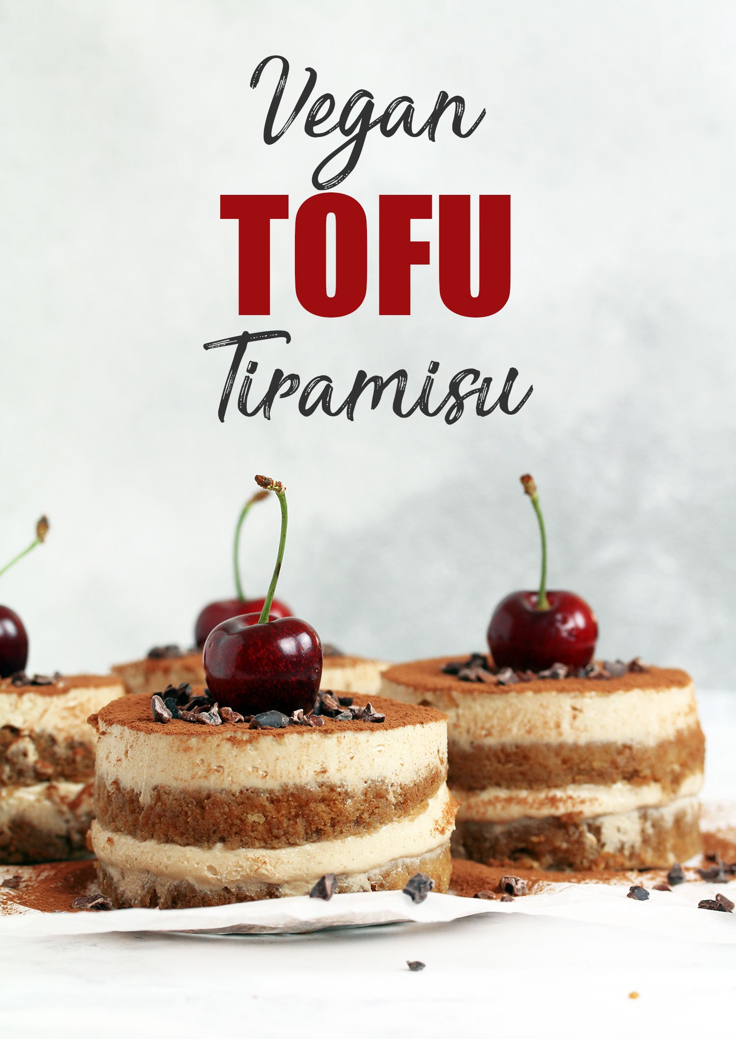 Vegan gluten-free Tofu Tiramisu