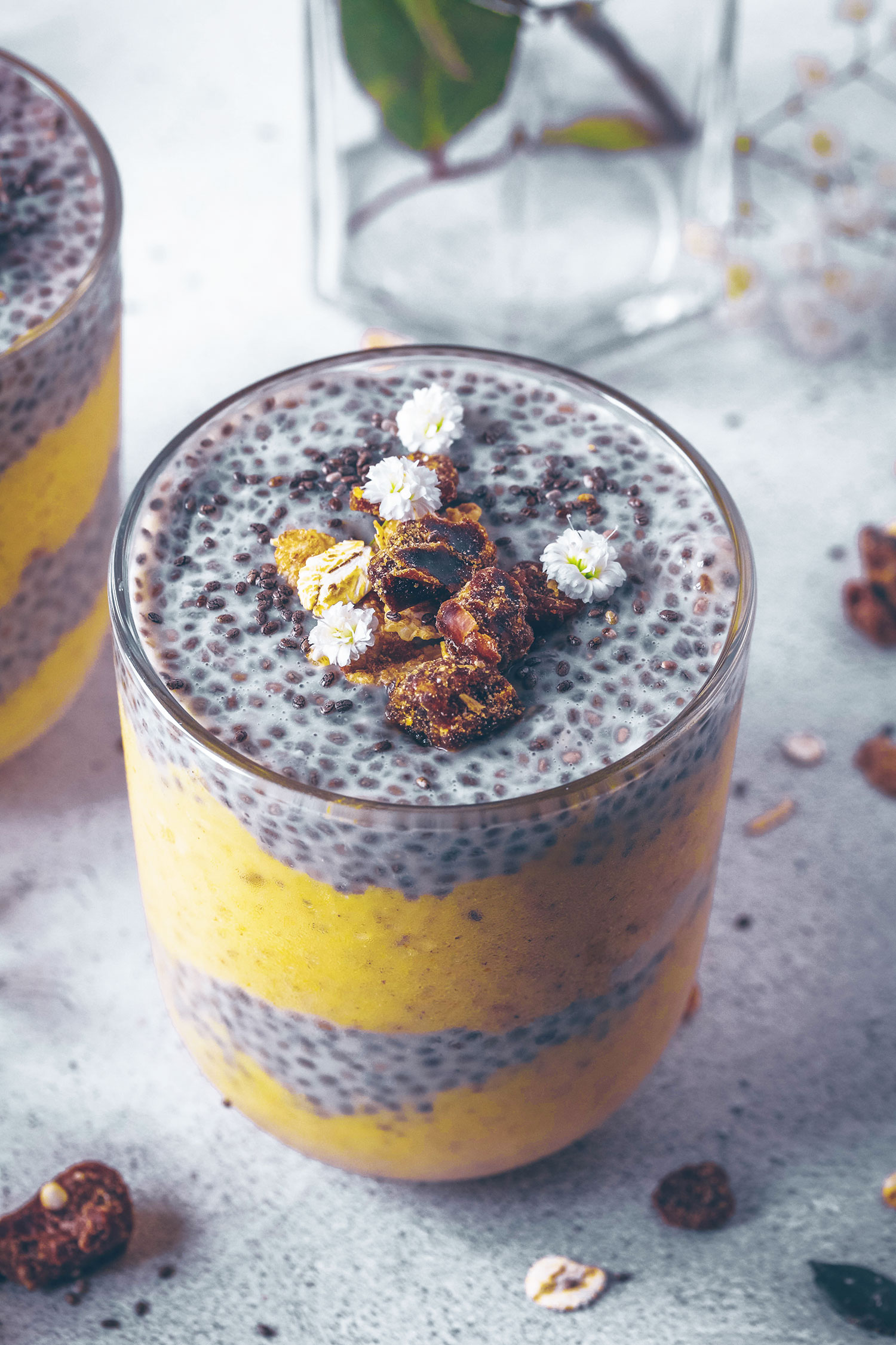 Golden Smoothie & Chia Pudding Parfait - Nadia's Healthy Kitchen