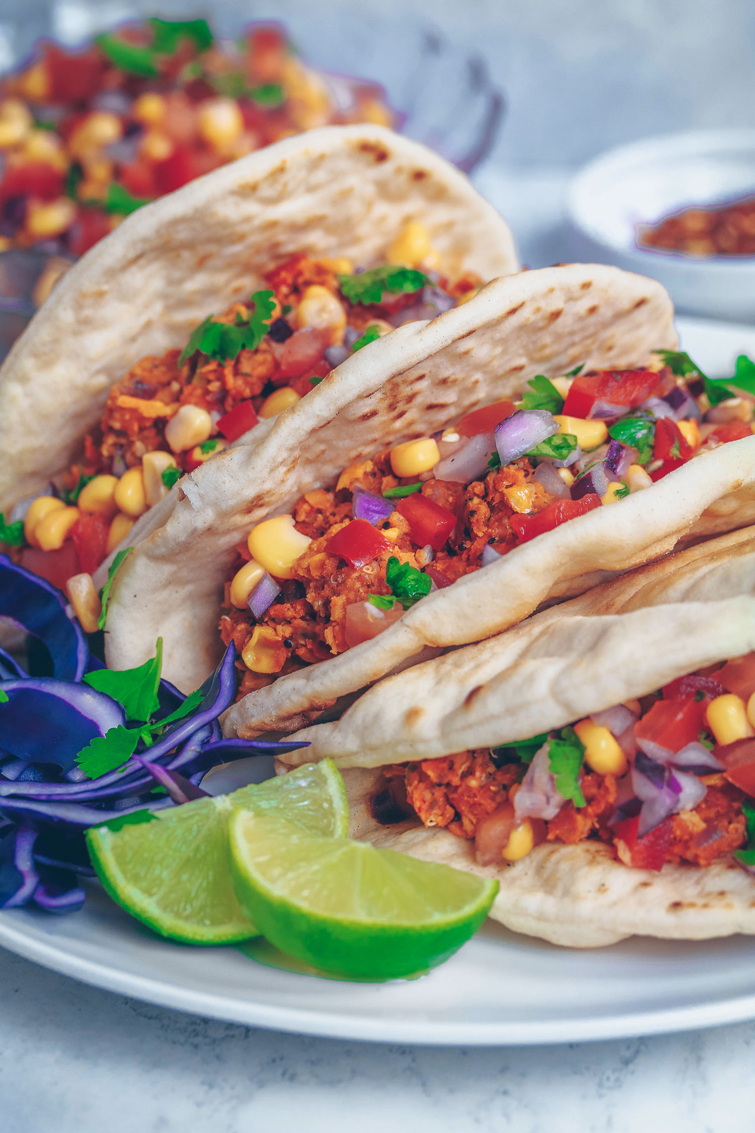 Vegan Spicy Mexican Tacos - Nadia's Healthy Kitchen