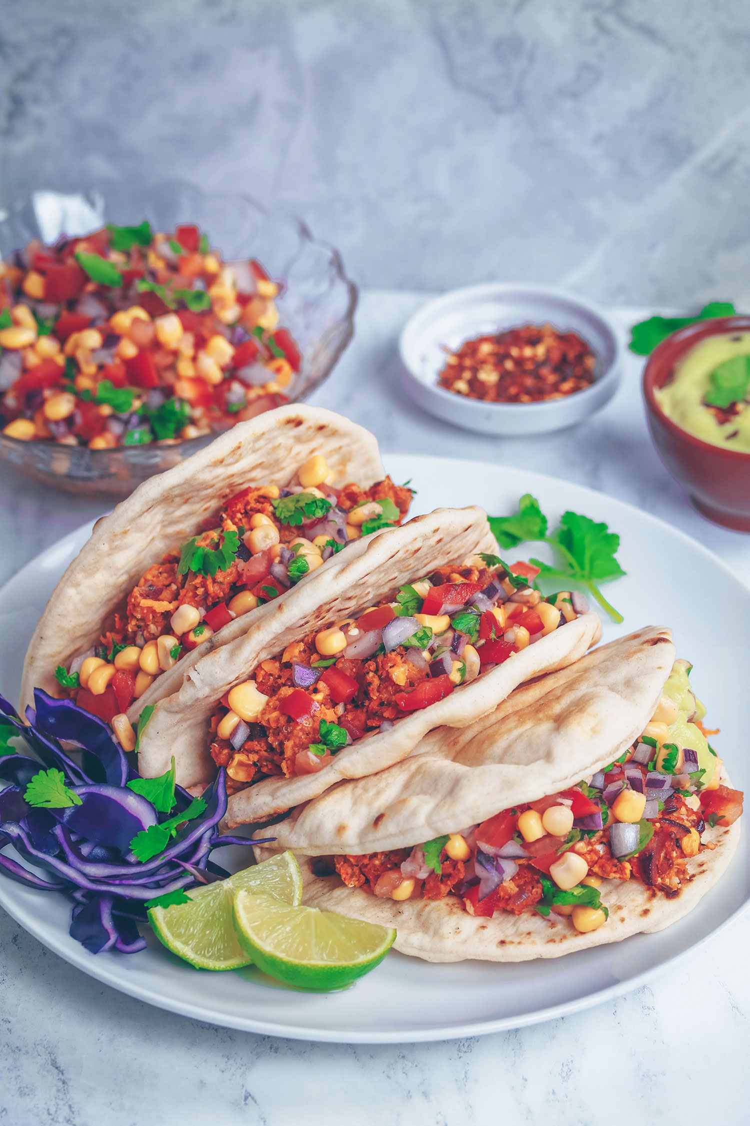 Vegan Spicy Mexican Tacos - Nadia's Healthy Kitchen