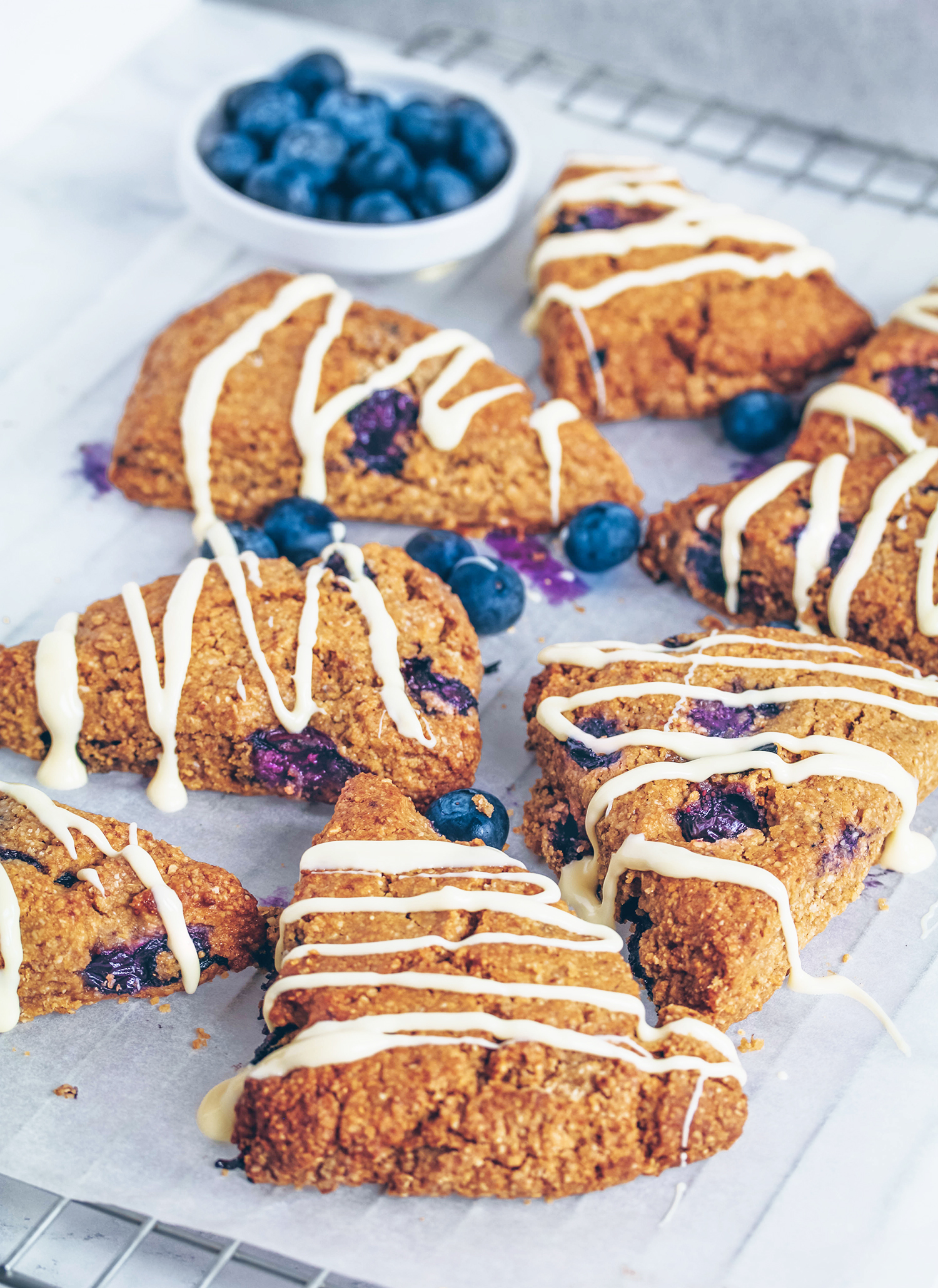 Blueberry Scones (Vegan & Gluten-free) - Nadia's Healthy Kitchen