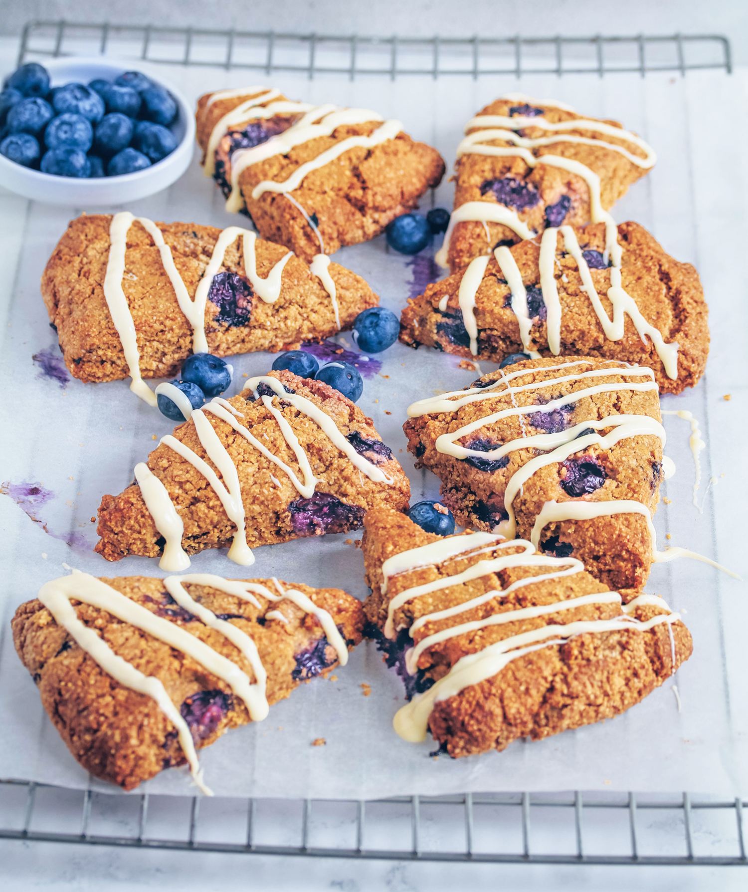 Blueberry Scones (Vegan & Gluten-free) - Nadia's Healthy Kitchen