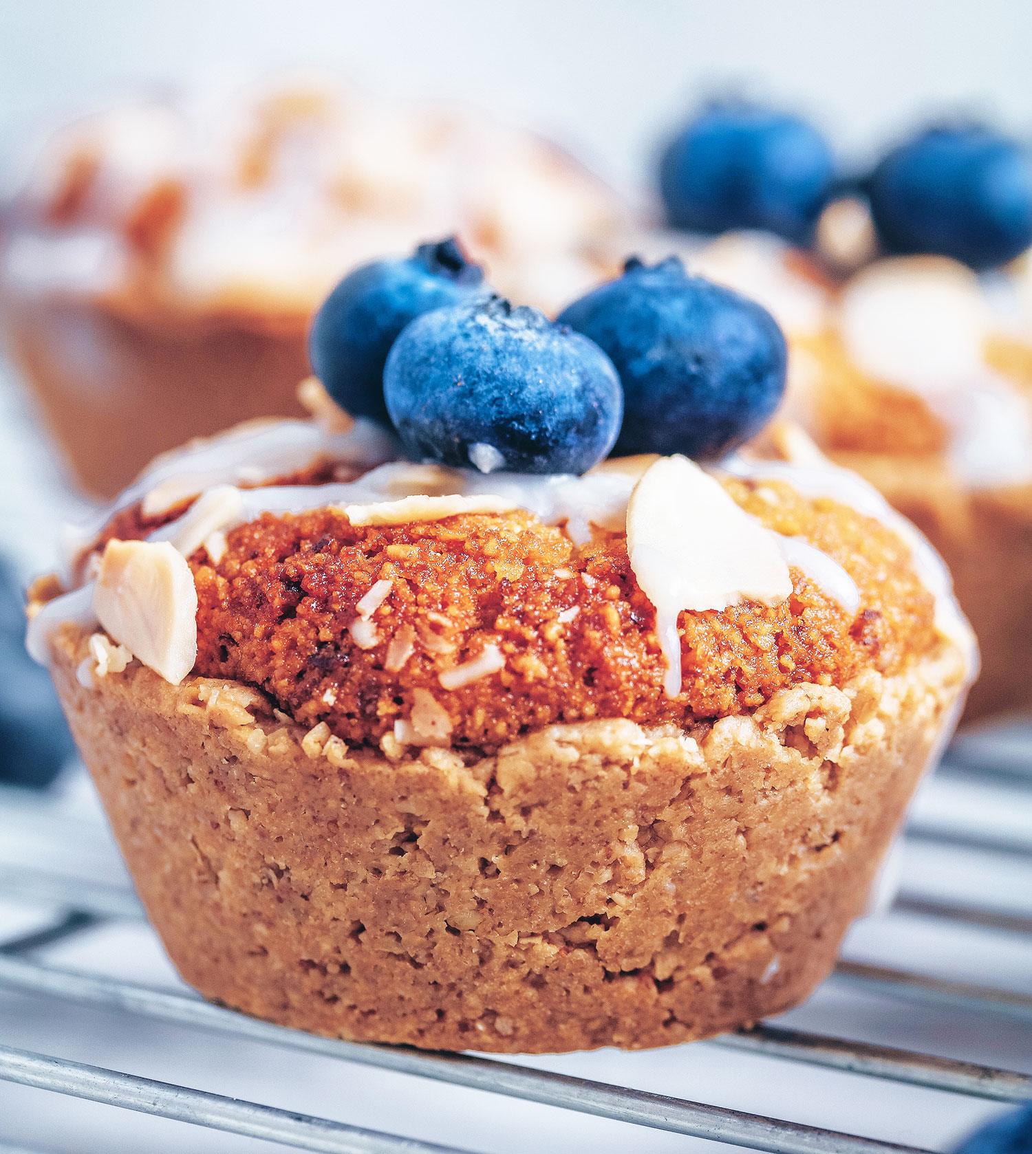 Mini Blueberry Bakewell Tarts (Vegan & Gluten-free) - UK 