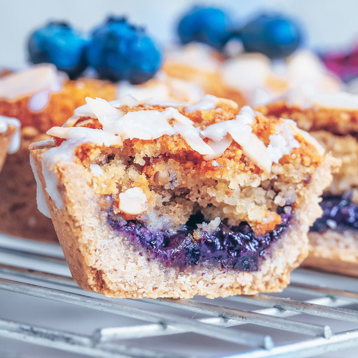 vegan blueberry tart