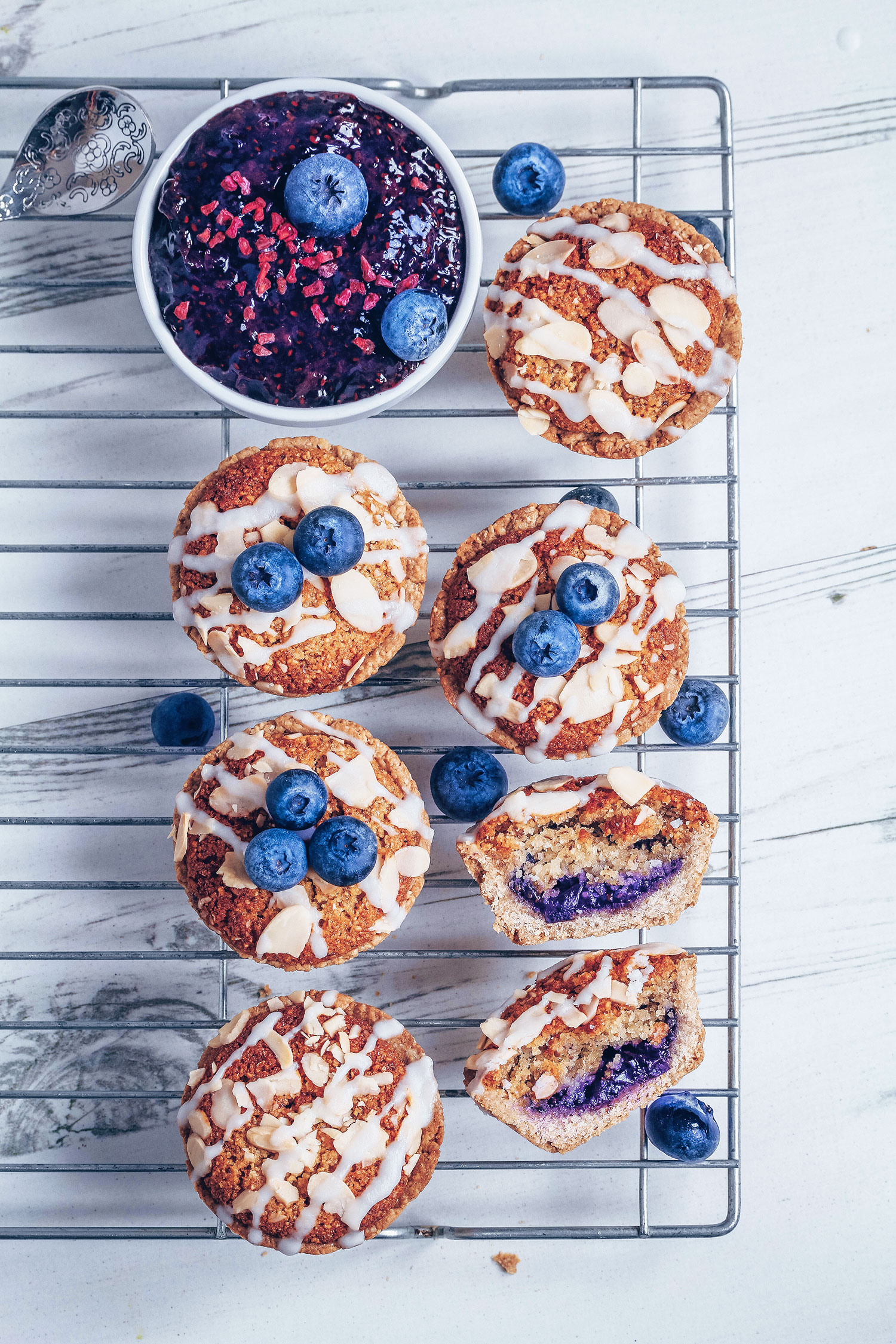 Vegan Blueberry Crumbl Cookies - The Little Blog Of Vegan