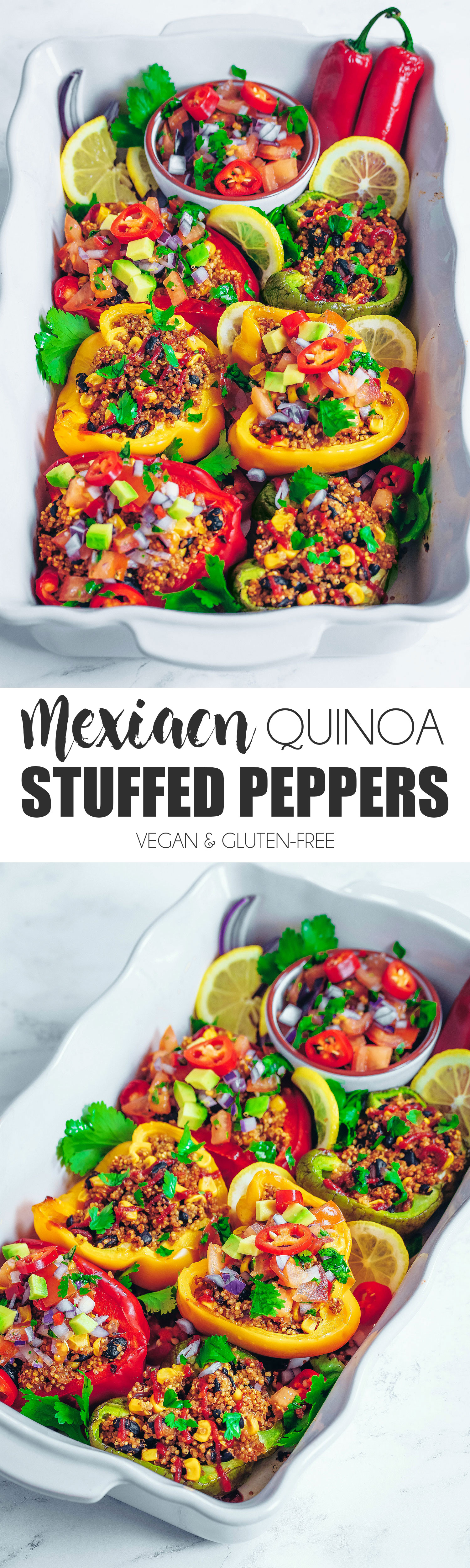 Mexican Quinoa Stuffed Peppers Uk Health Blog Nadia S Healthy Kitchen