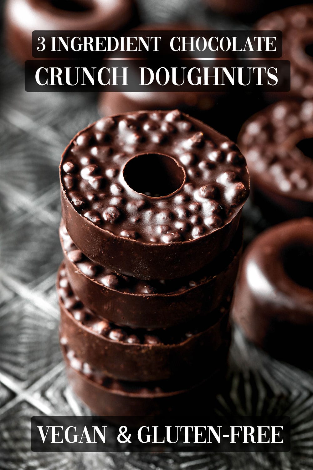 3-Ingredient Chocolate Crunch Doughnuts