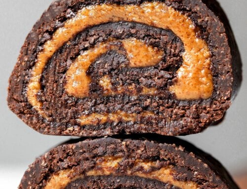 No-Bake Peanut Butter Chocolate Pinwheels (Vegan & Gluten-free)