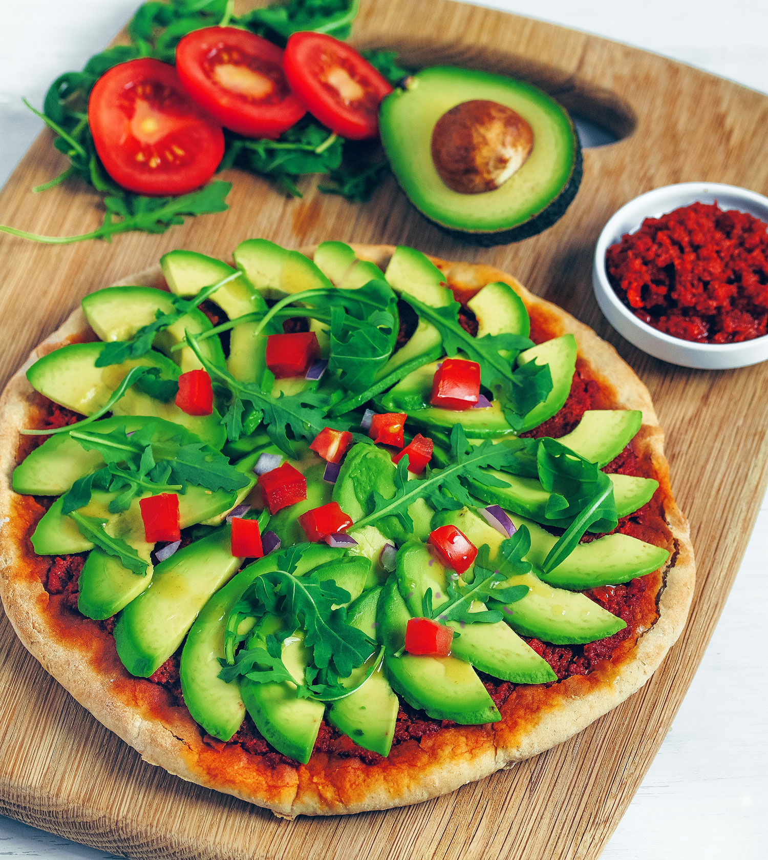 Speedy Avocado Pizza (Vegan & Gluten-free) - Nadia's Healthy Kitchen