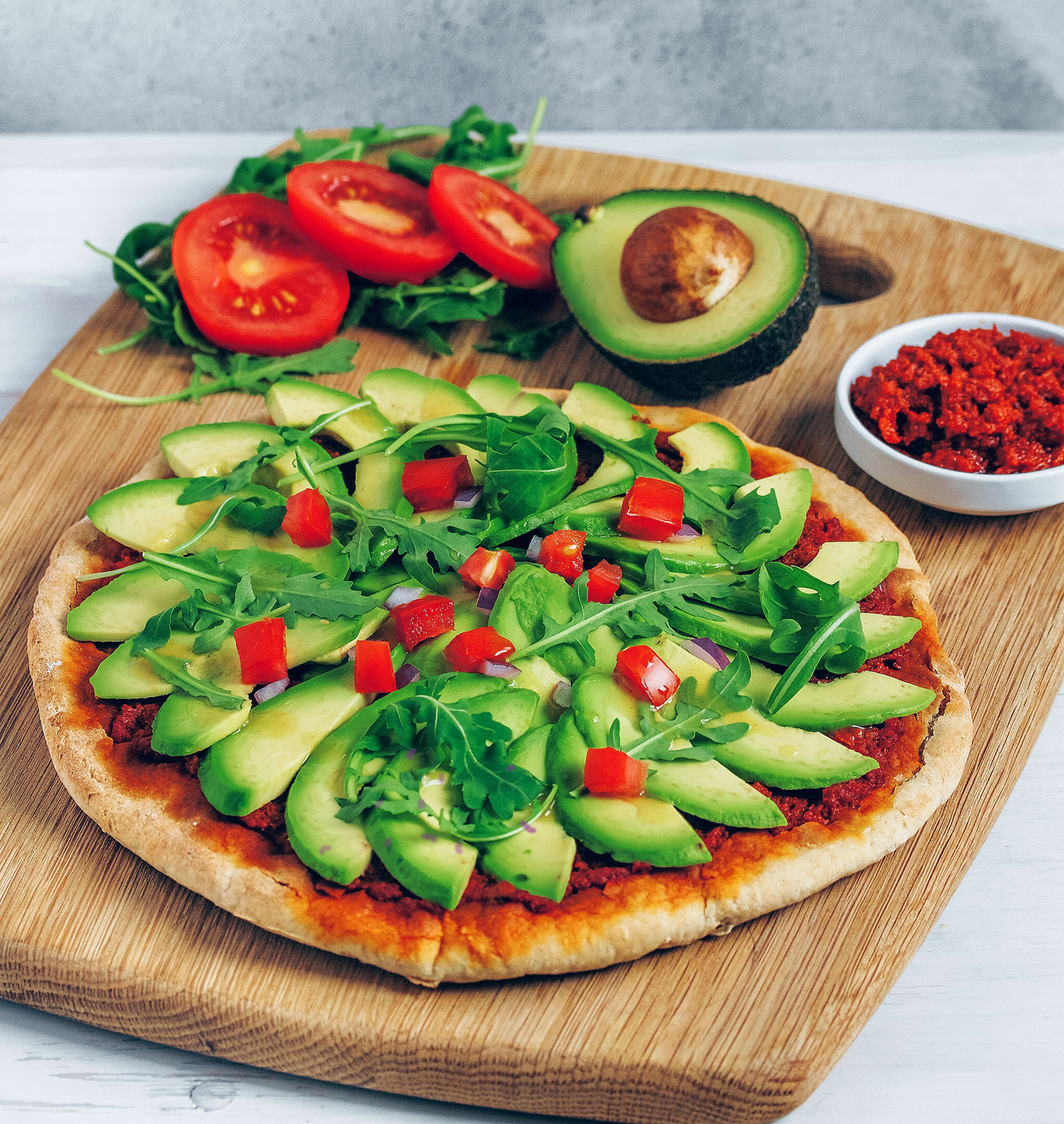 Speedy Avocado Pizza (Vegan & Gluten-free) - Nadia's Healthy Kitchen