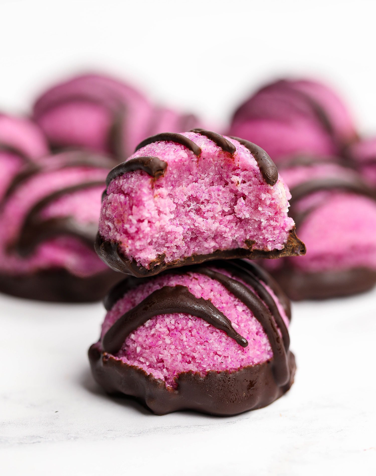 Pink Pitaya Coconut Macaroons Vegan Gluten-free - Uk Health Blog - Nadias Healthy Kitchen