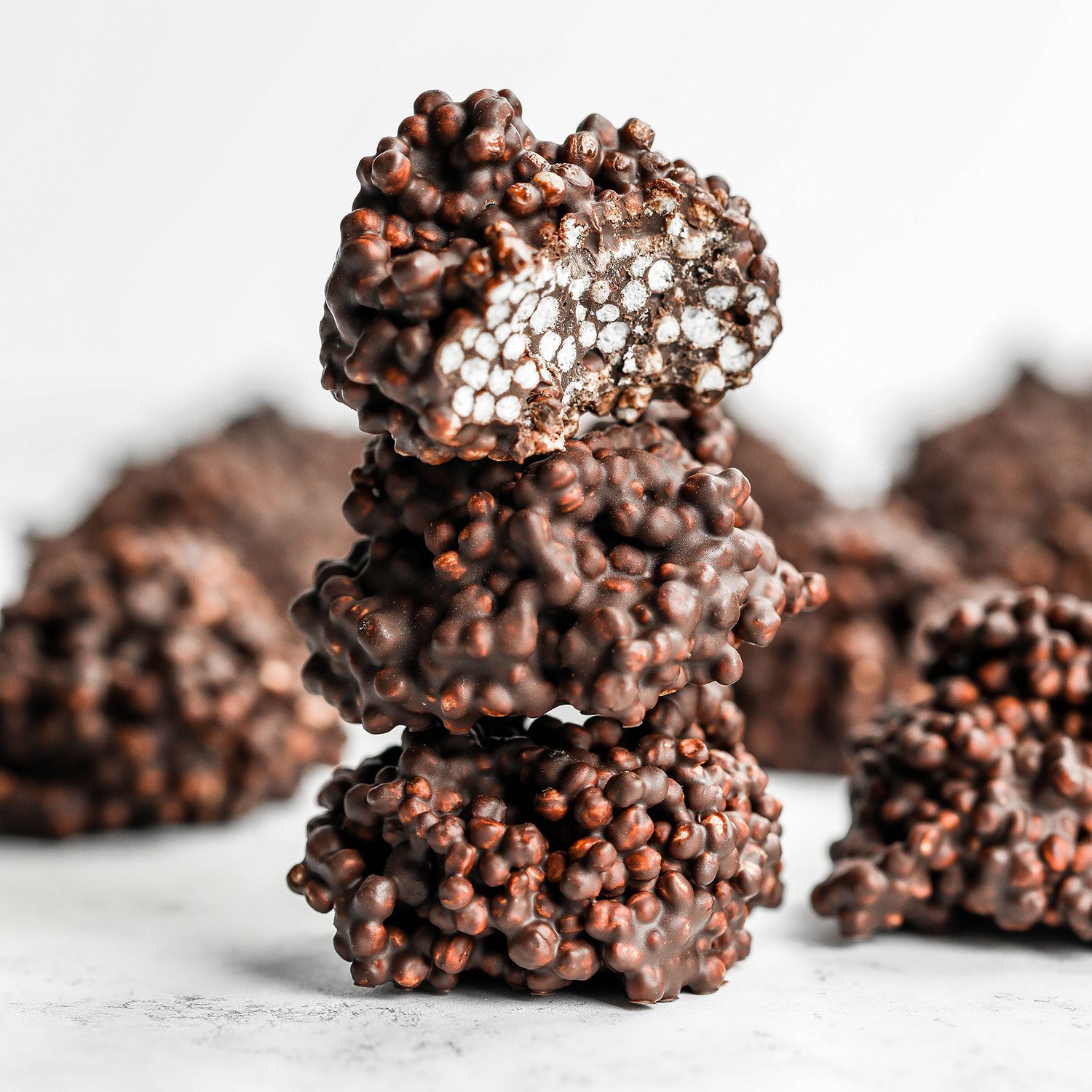 2-ingredient Chocolate Quinoa Crunch Bites - Nadia's Healthy Kitchen