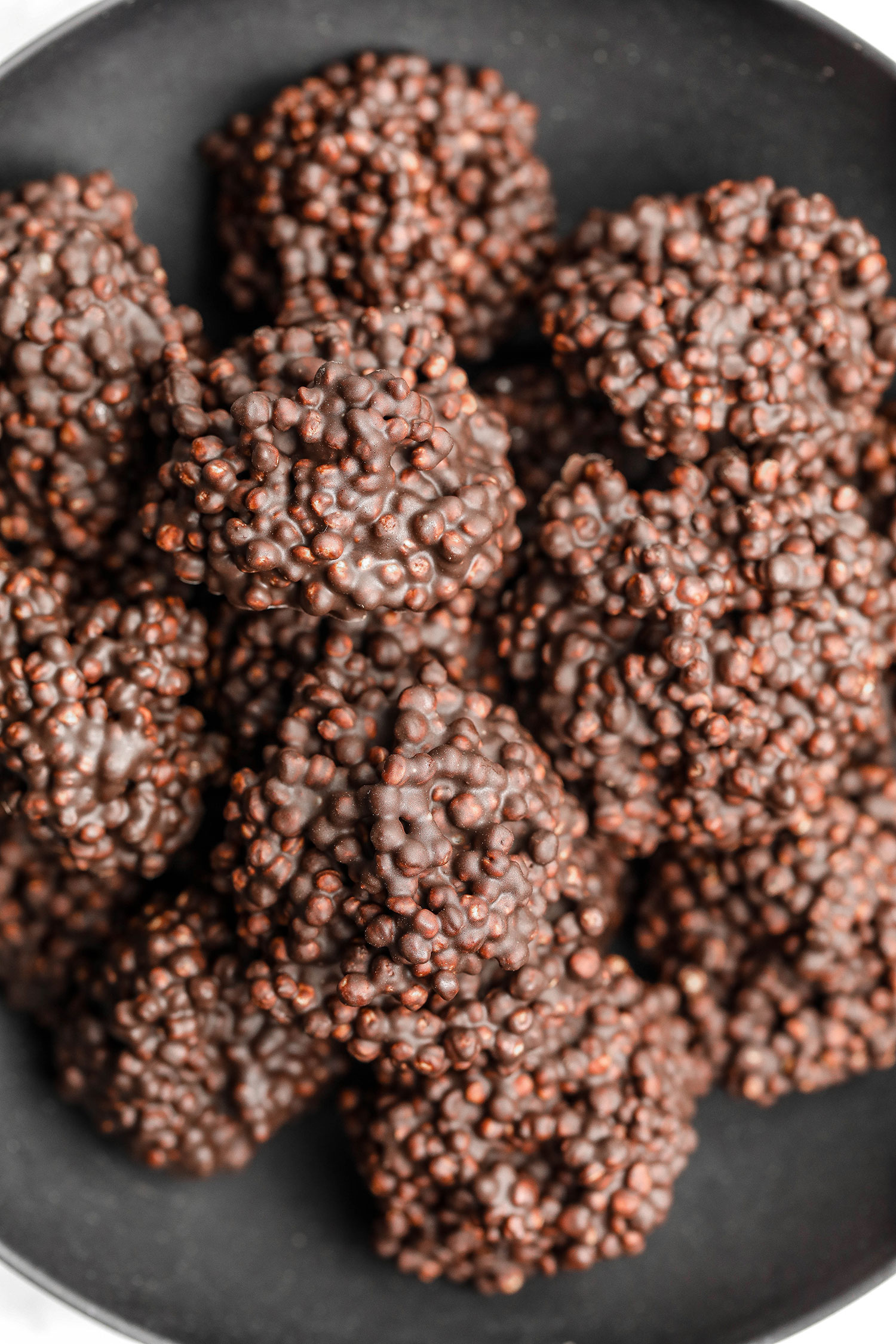 2-ingredient Chocolate Quinoa Crunch Bites - Nadia's Healthy Kitchen