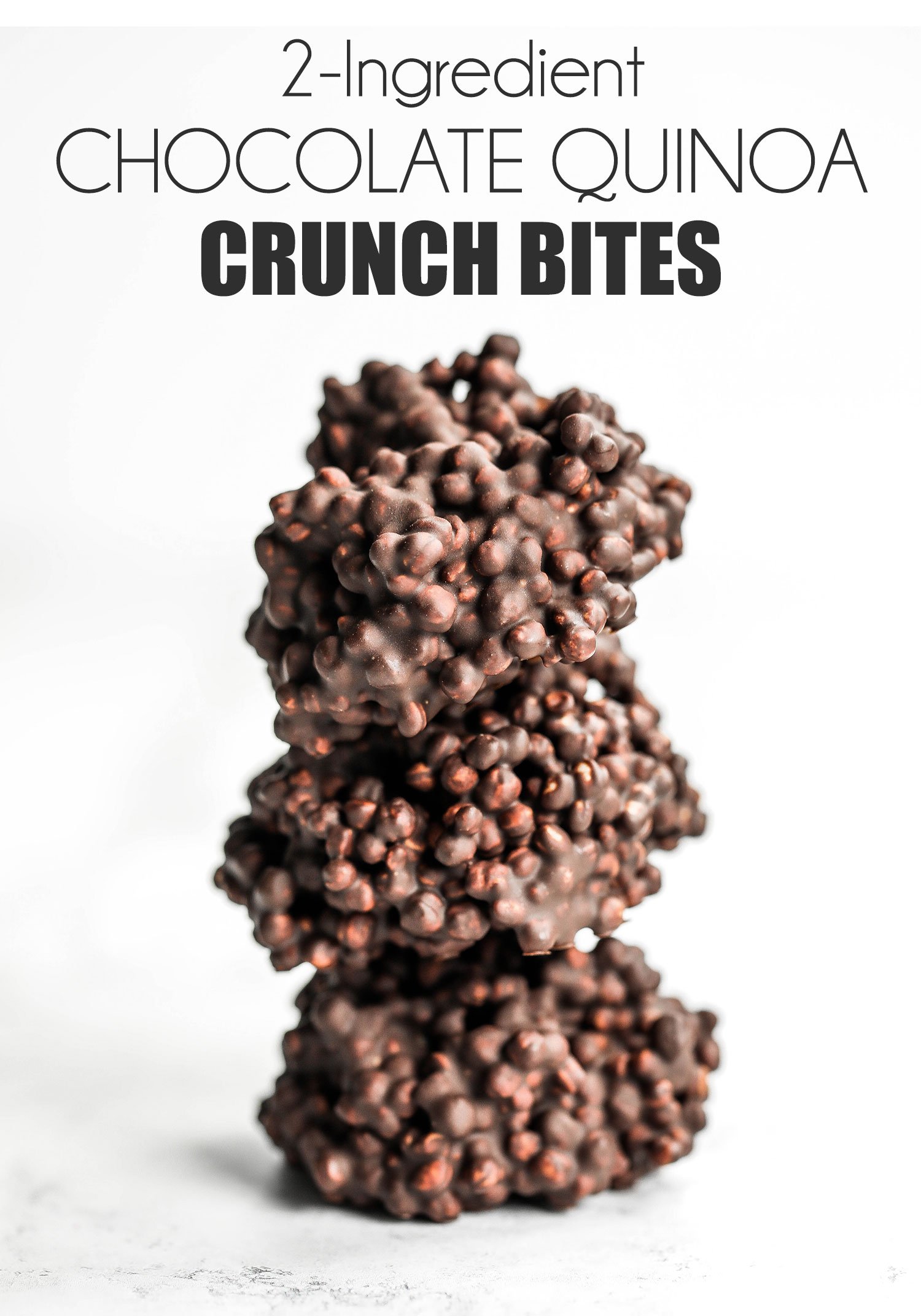 2-ingredient Chocolate Quinoa Crunch Bites - Nadia's Healthy Kitchen