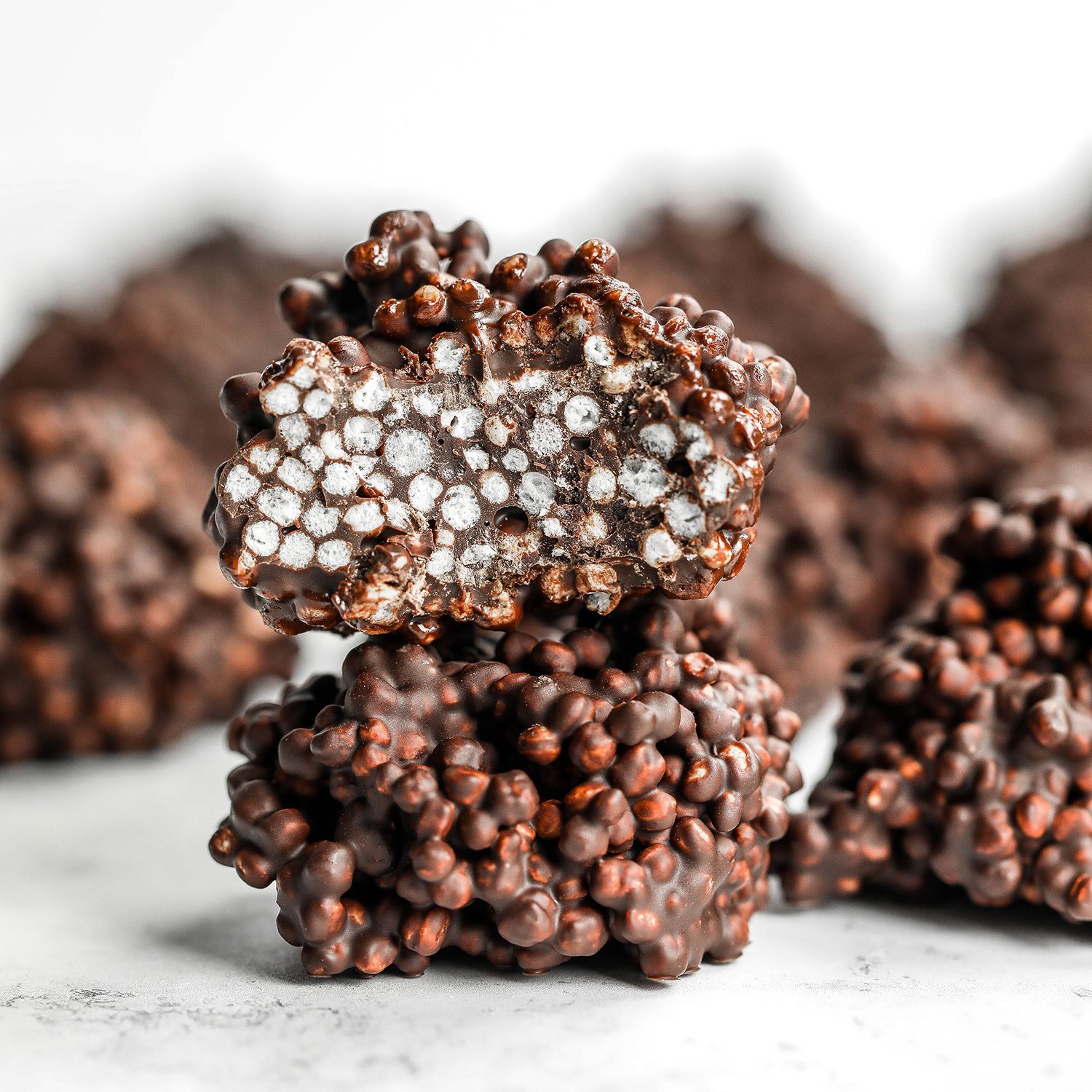 2-ingredient Chocolate Quinoa Crunch Bites - Nadia's Healthy Kitchen