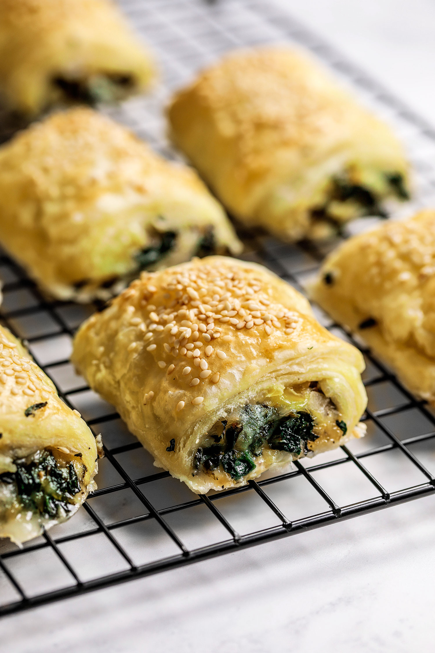 Vegan Spinach Cheese Rolls - Nadia's Healthy Kitchen