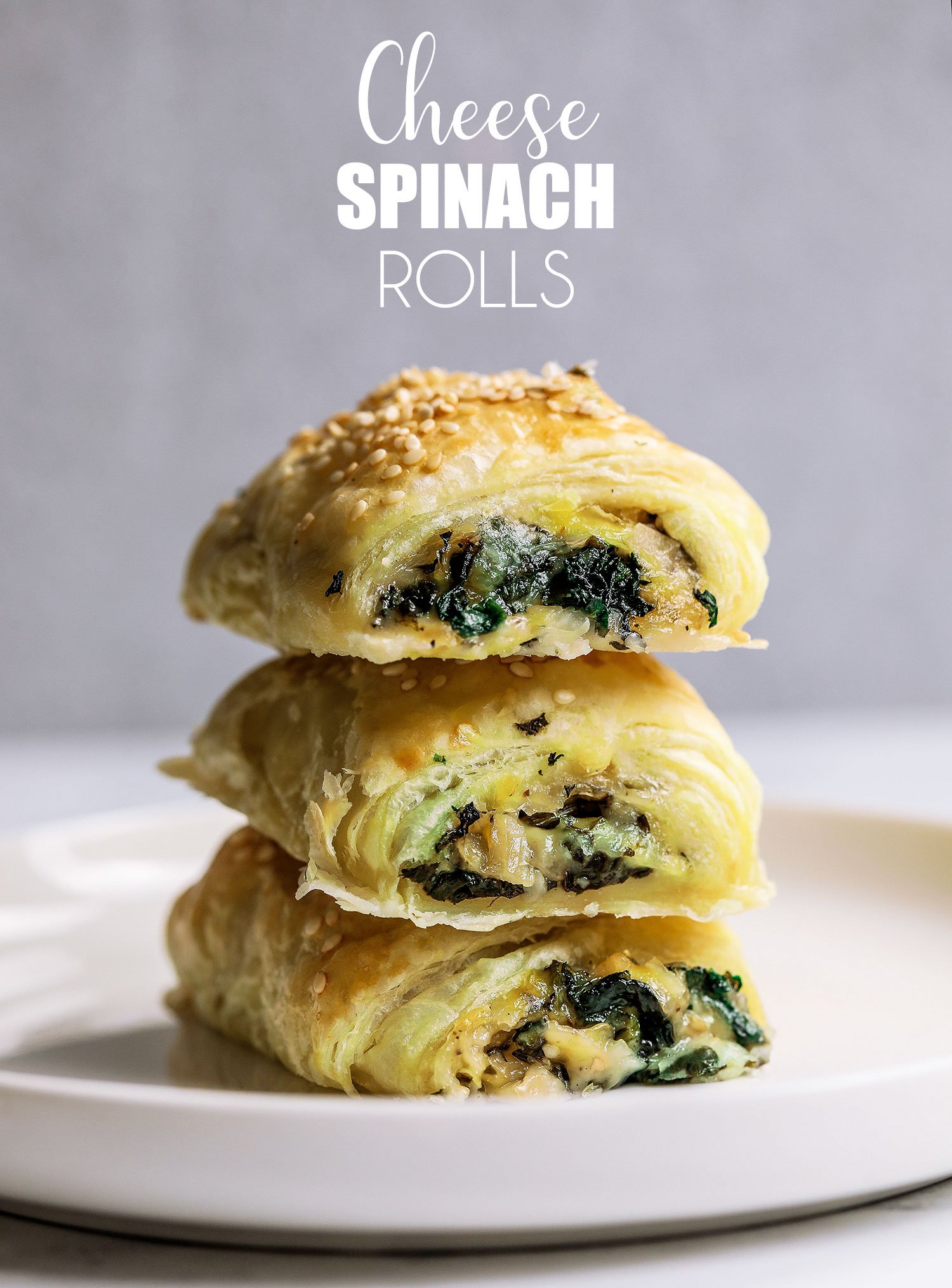 Vegan Spinach Cheese Rolls